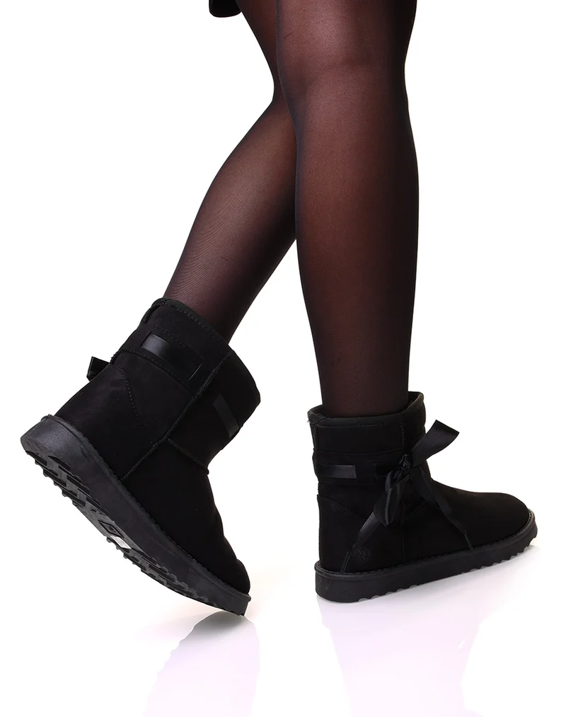 Bottines fourrées noires