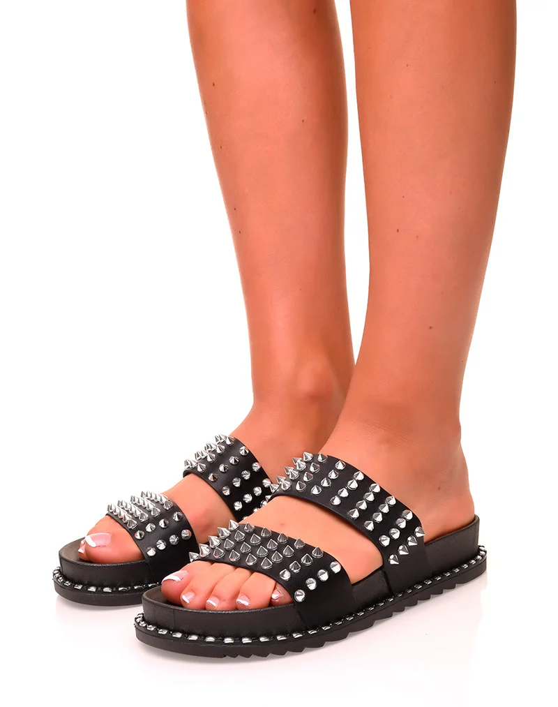 Sandales noires cloutés