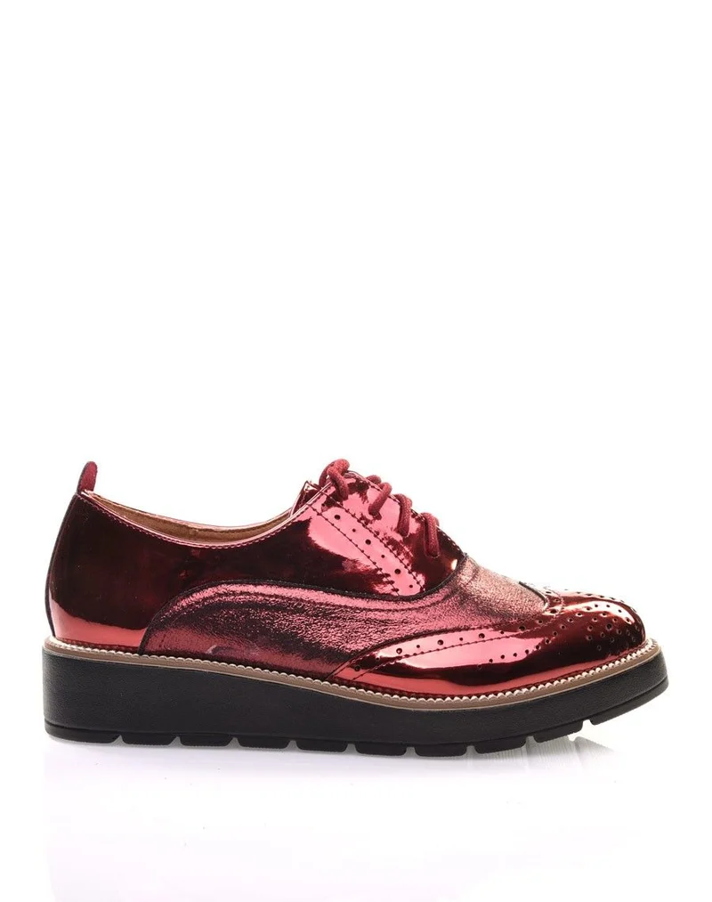 Derbies bordeaux bi matières