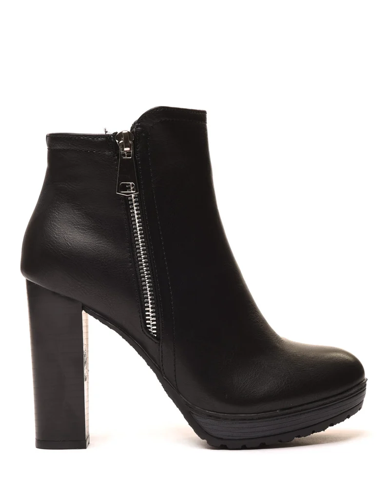 Bottines à talons noires
