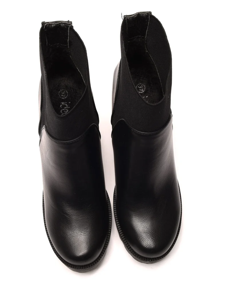 Bottines Chelsea à talons hauts noires