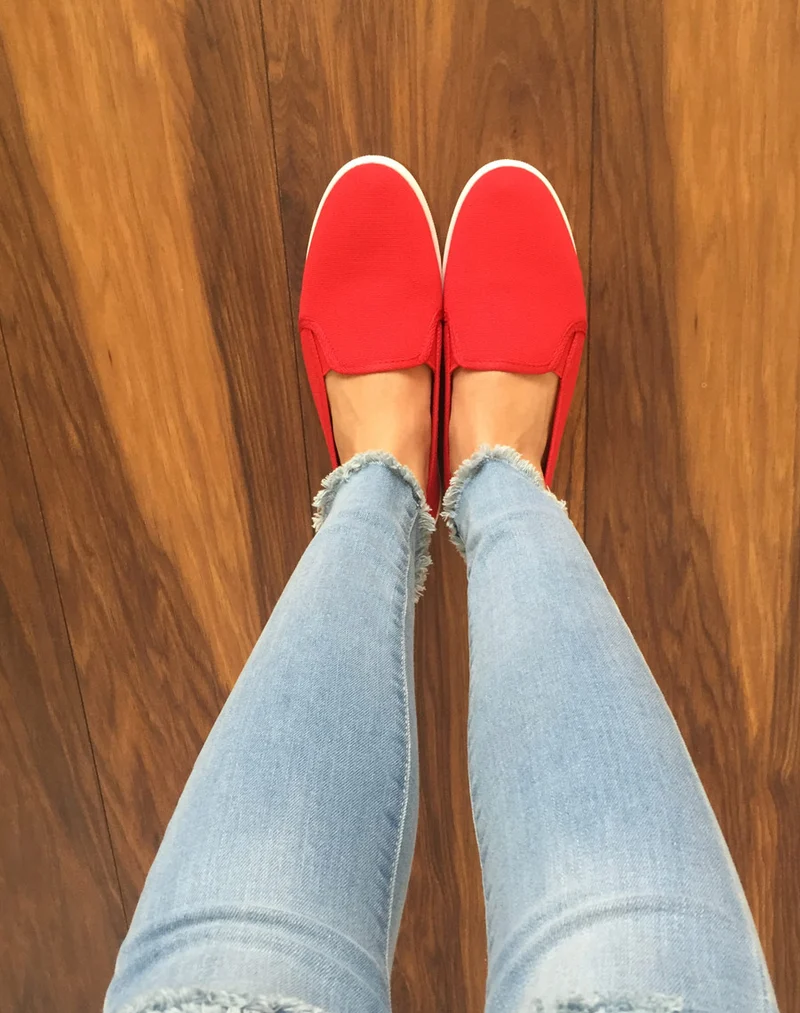 Slipper rouge légères et confortables
