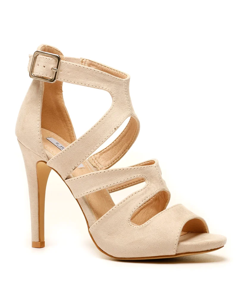 Escarpin beige ouvert