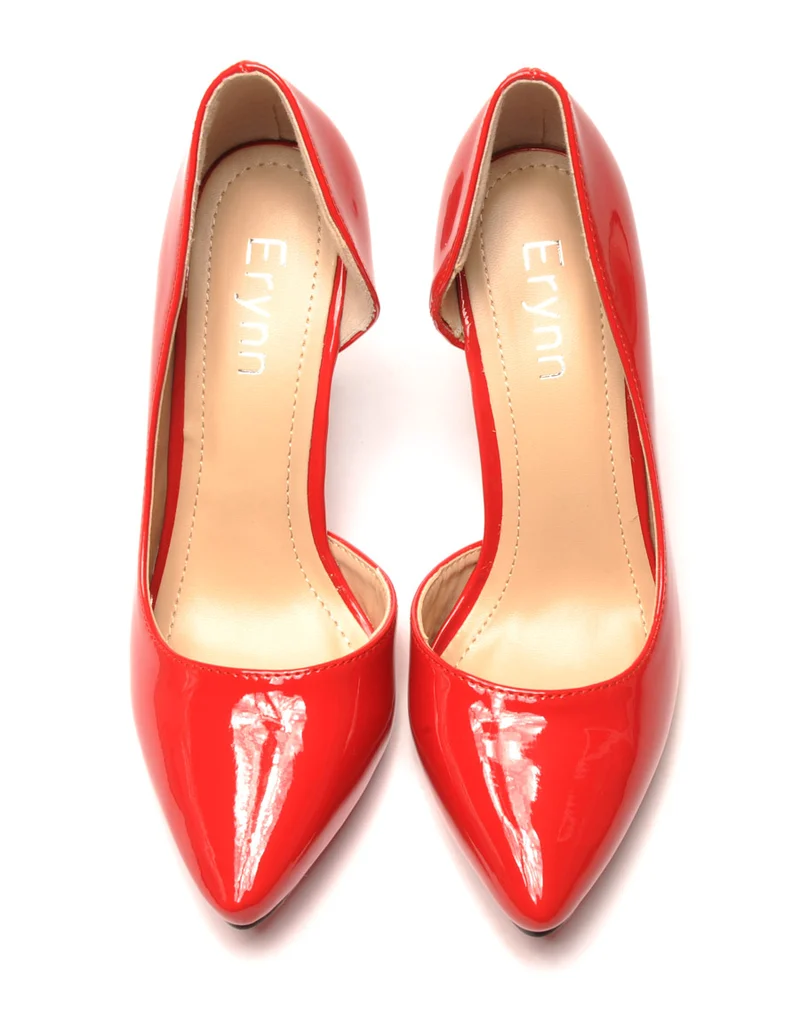 Escarpin rouge vernis