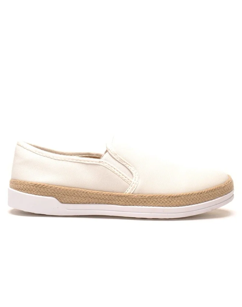 Espadrilles blanches style basket