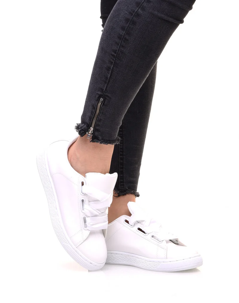 Baskets vernis blanches