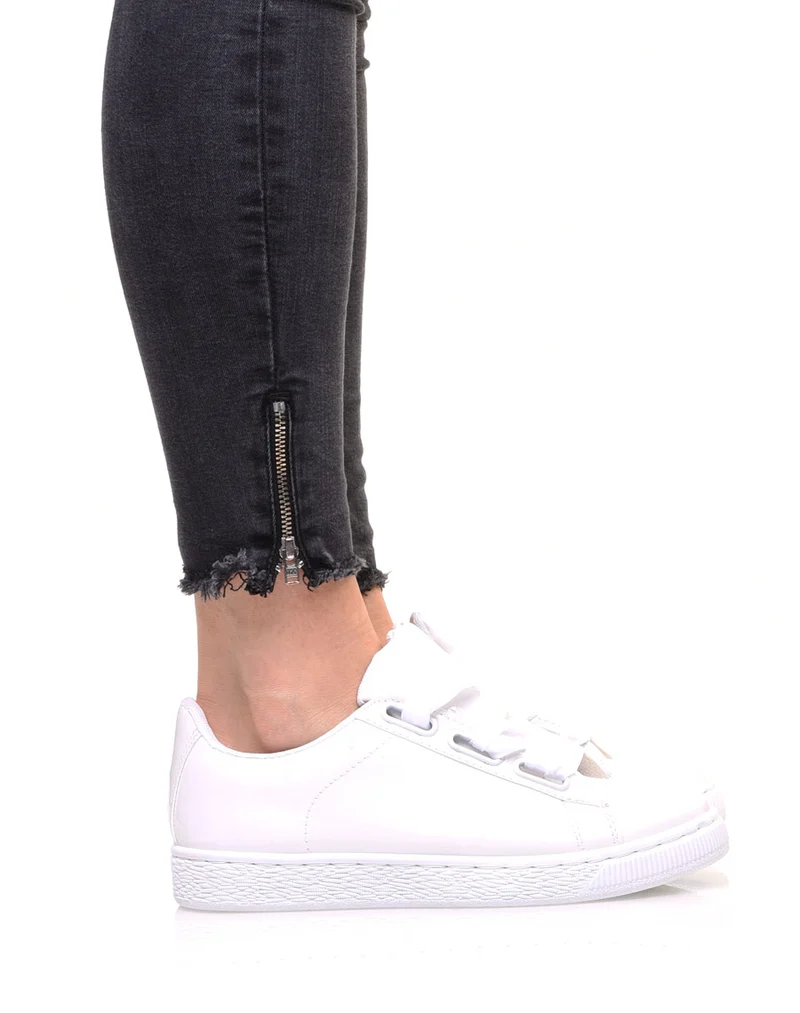Baskets vernis blanches