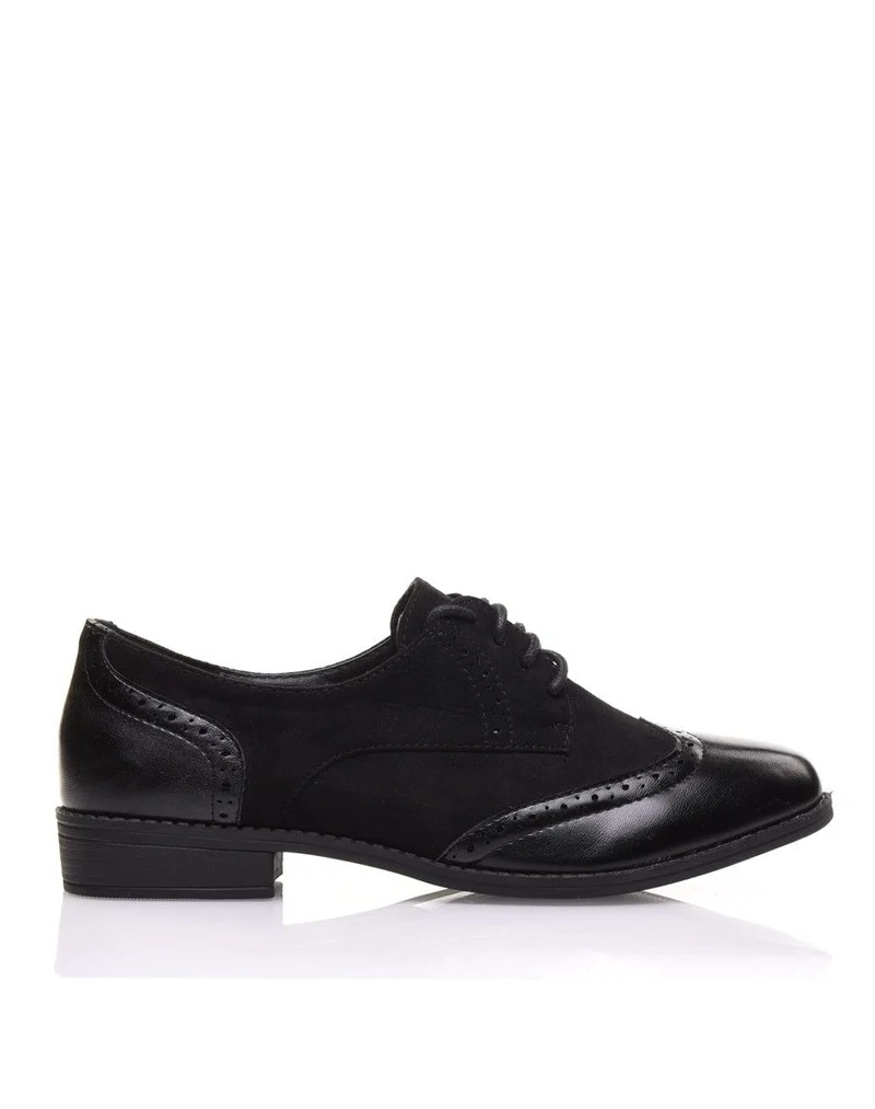 Derbies classiques bi matières noires