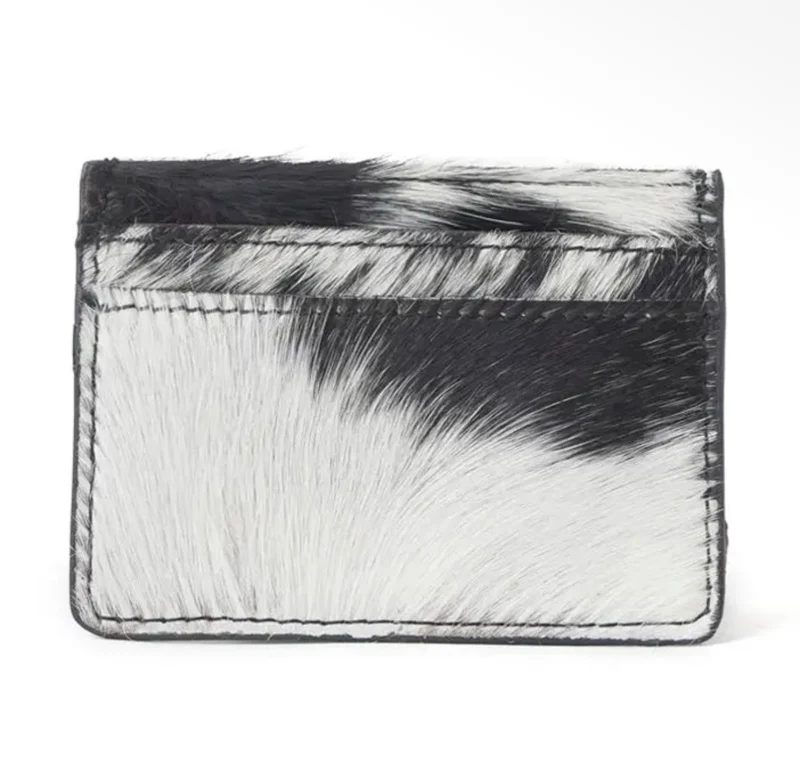 Cowhide card holder