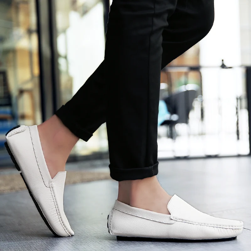 Godasse chaussure mocassins en cuir G-CMH-4