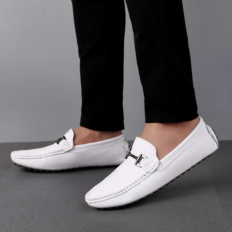 Godasse chaussure mocassins en cuir G-CMH-3