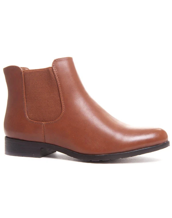 Bottine chelsea camel