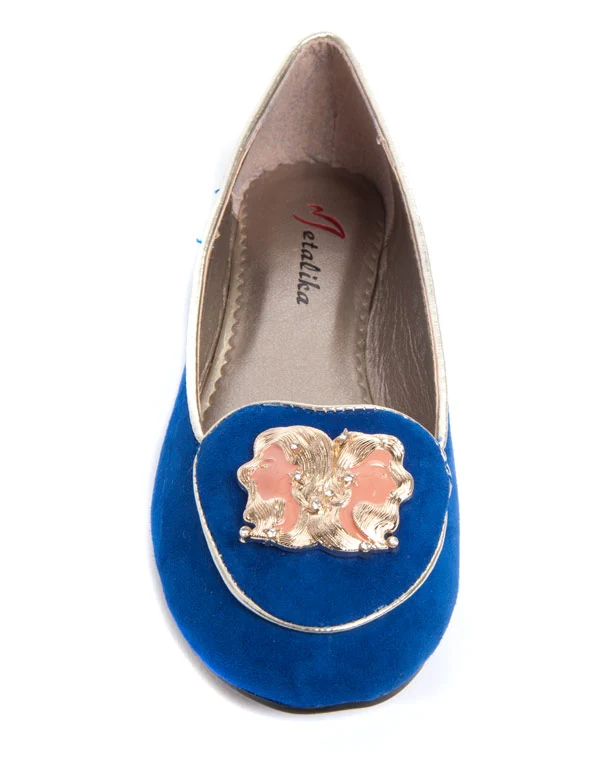 Ballerine Metalika horoscope Gémeaux bleu