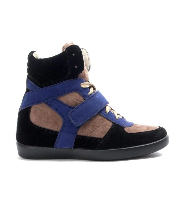 Chaussures femme Findlay: Basket compensée noire