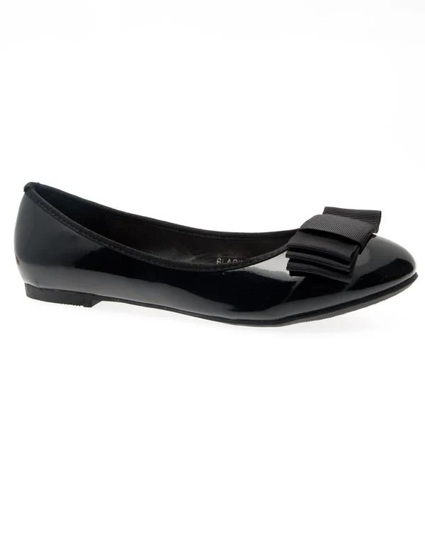 Chaussures femme Ideal: Ballerines vernis noires