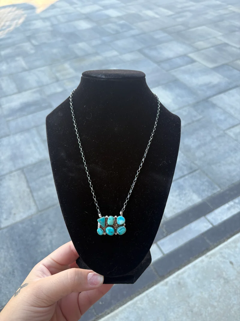 6 stone necklace