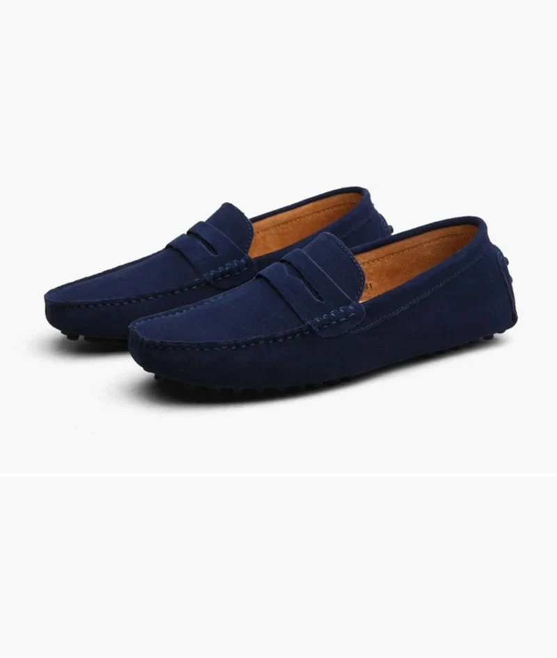 Mocassins Souples En Daim Pour Hommes