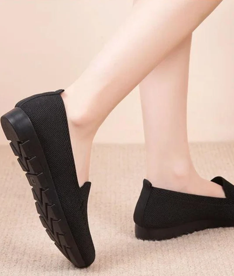 Mocassins Souples En Maille Pour Femmes