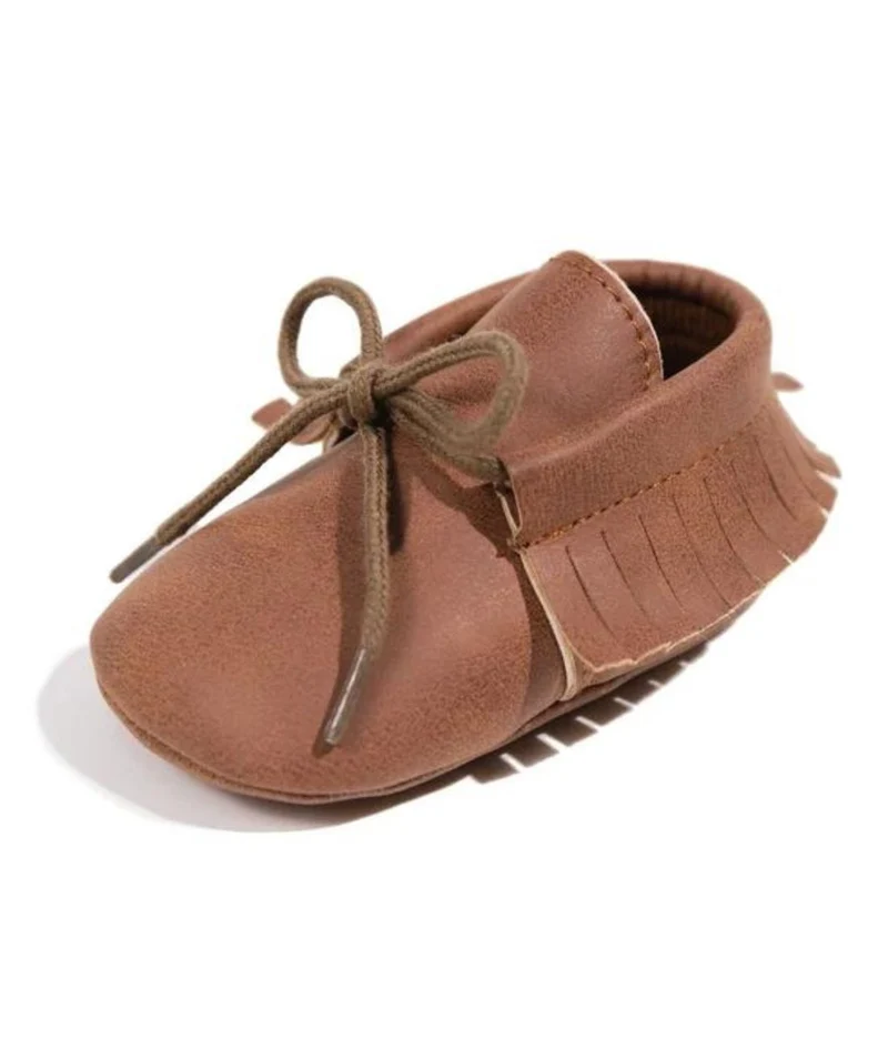 Mocassins Style Bateau à Lacets Pour Bébé Garçon