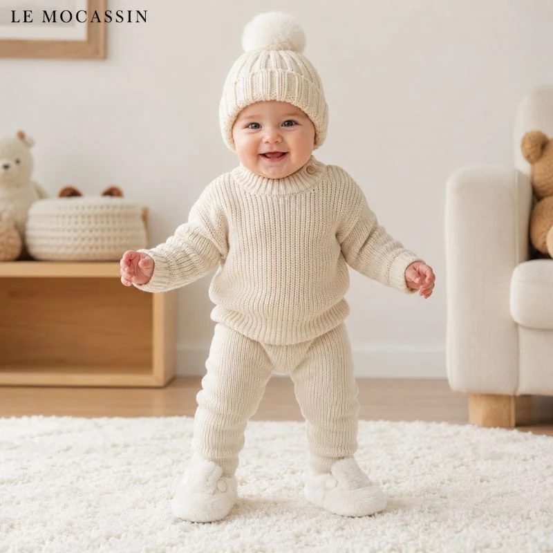 Mocassins En Fausse Fourrure Pour Enfants