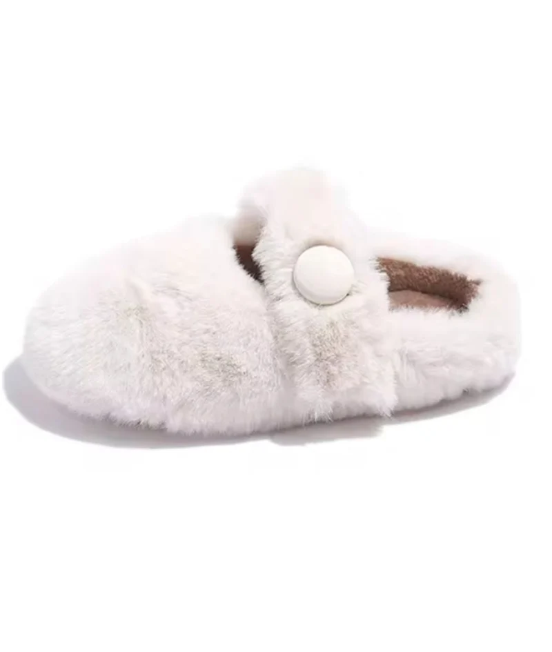 Mocassins En Fausse Fourrure Pour Enfants