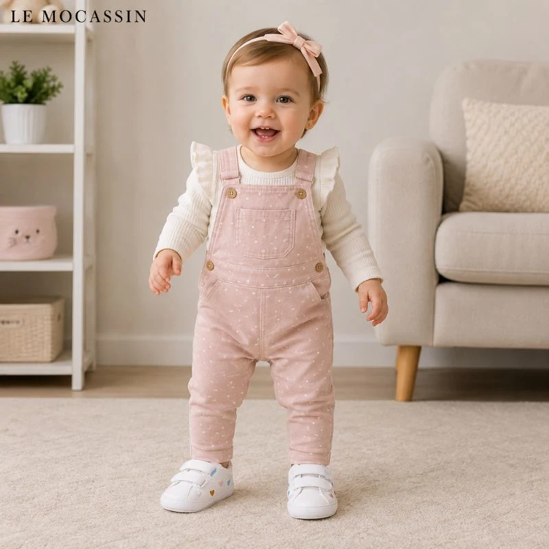 Mocassins Pour Bébé Fille À Motif Coeur