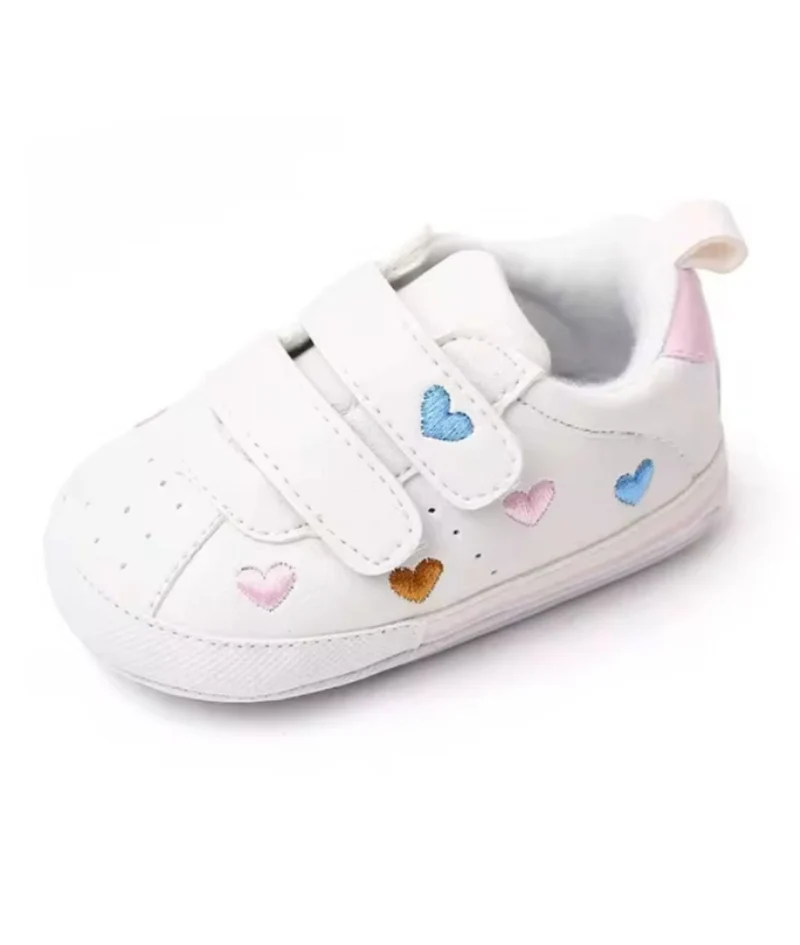 Mocassins Pour Bébé Fille À Motif Coeur