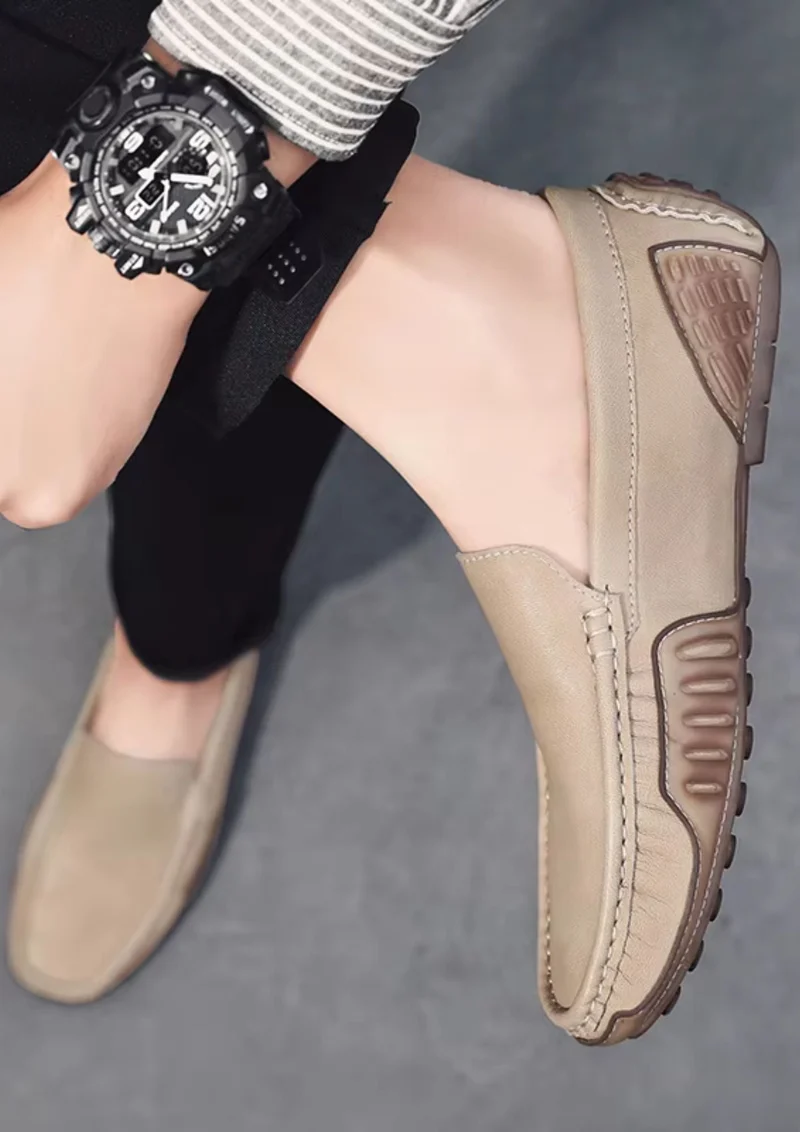 Mocassins Souples En Cuir Synthétique Pour Homme
