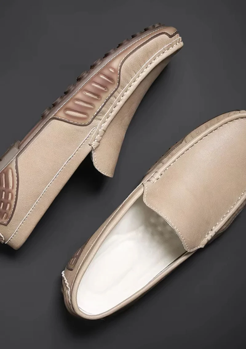 Mocassins Souples En Cuir Synthétique Pour Homme