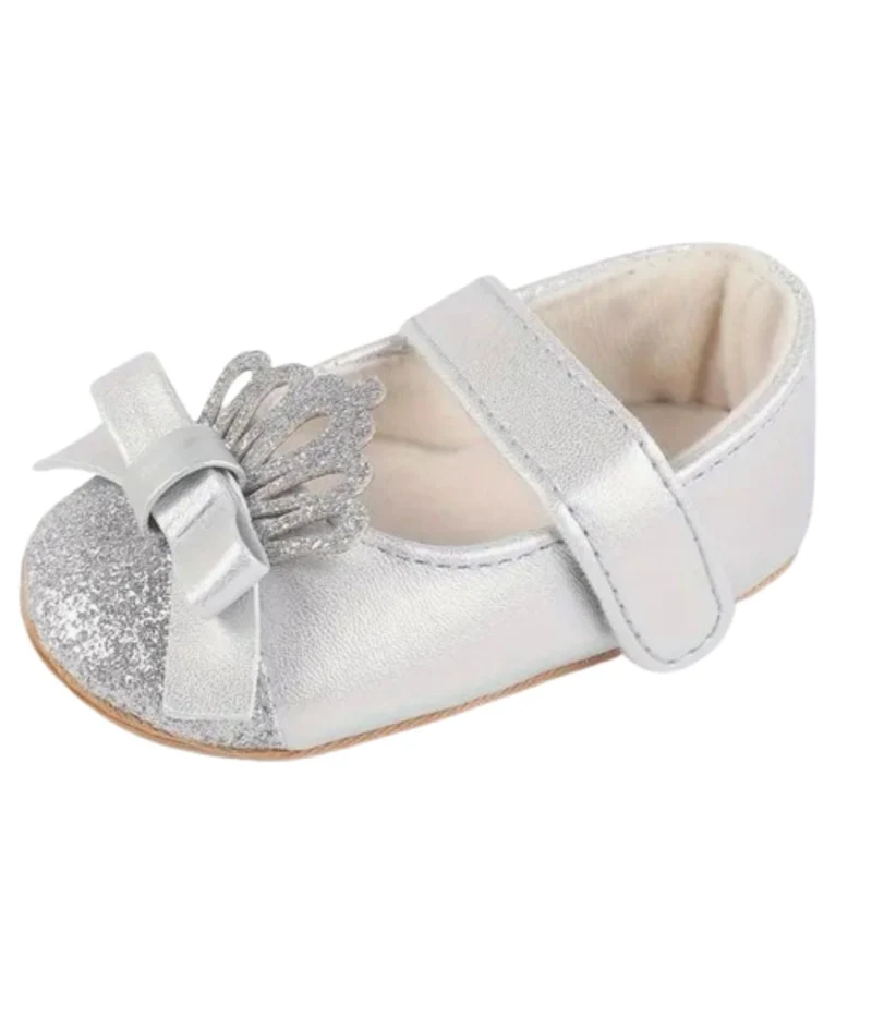 Mocassins Souples À Paillettes À Enfiler Pour Bébé Fille