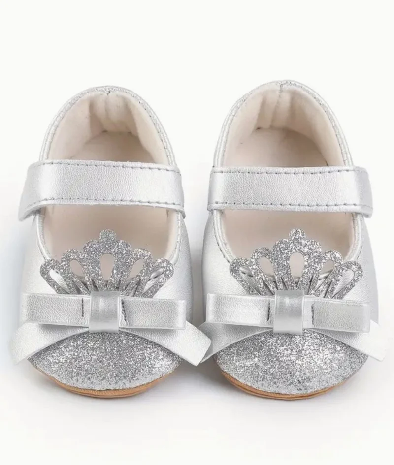 Mocassins Souples À Paillettes À Enfiler Pour Bébé Fille