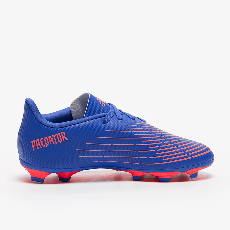 adidas Enfant Predator Edge.4 FxG - Bleu Hi/Turbo/Bleu Hi