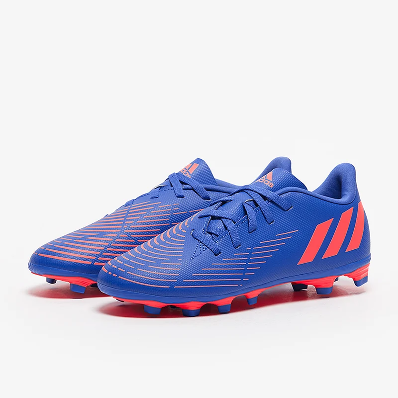 adidas Enfant Predator Edge.4 FxG - Bleu Hi/Turbo/Bleu Hi