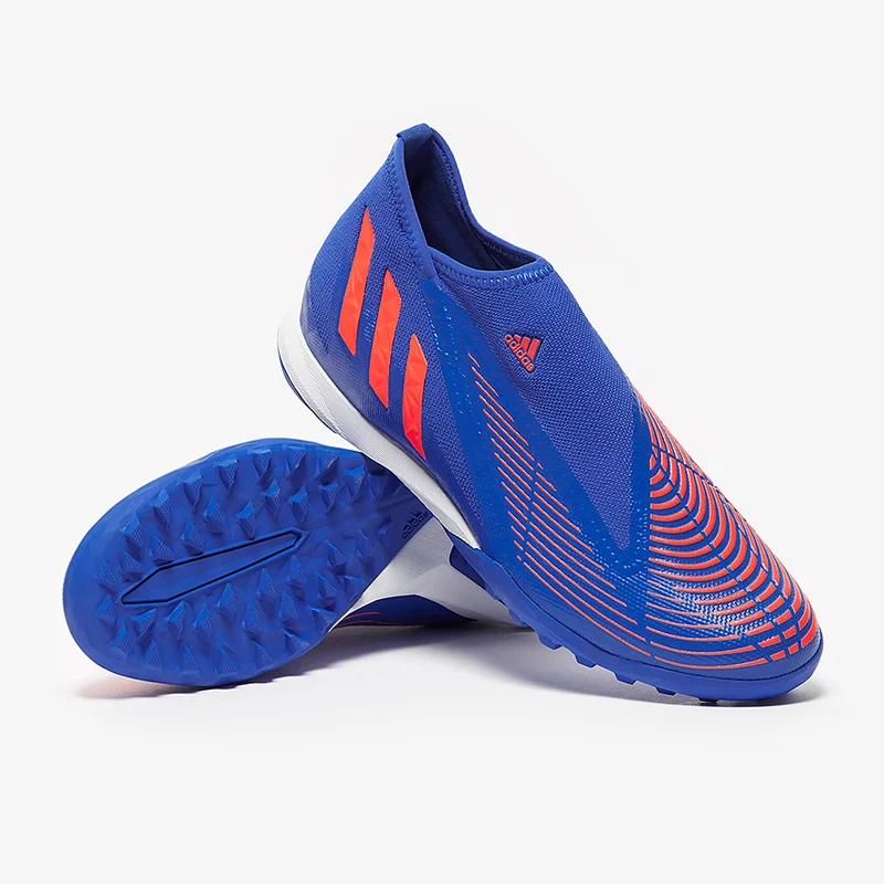 adidas Predator Edge.3 Laceless TF - Bleu Hi/Turbo/Bleu Hi