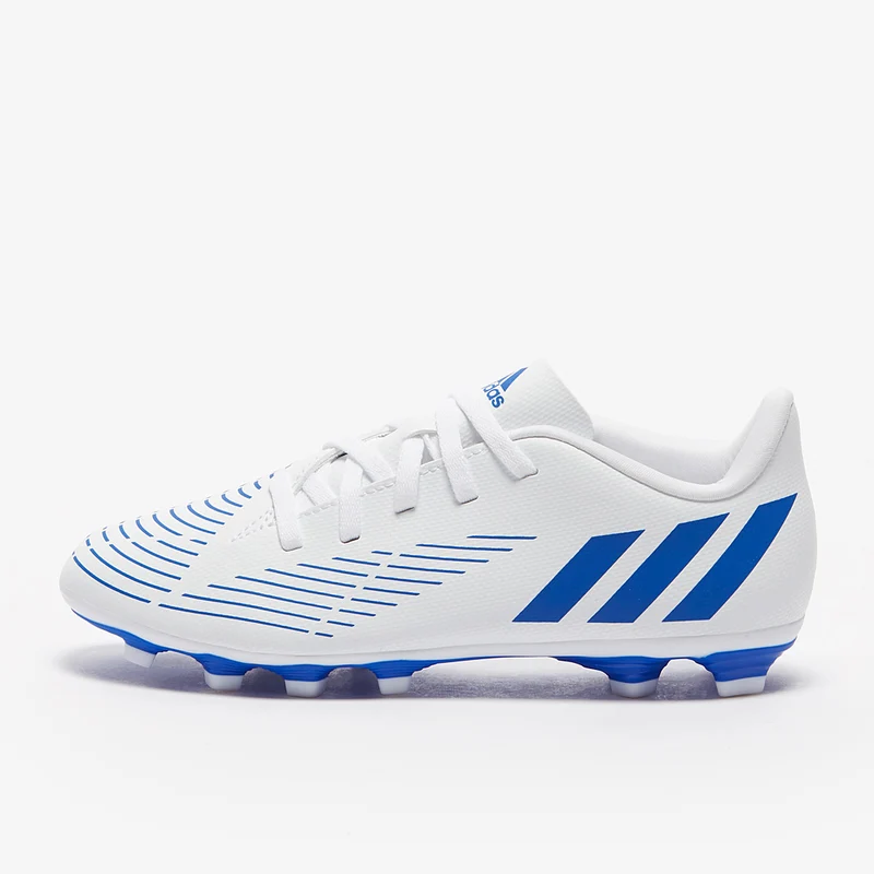 adidas Enfant Predator Edge.4 FxG - Blanc/Bleu Hi