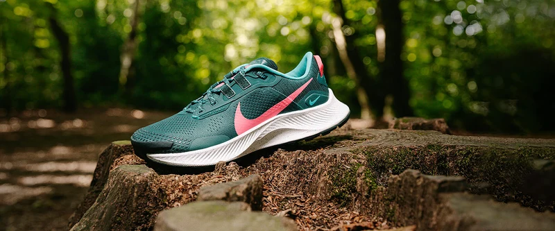 Ã‚Â Nike Womens Pegasus Trail 3 - Dark Teal Green/Pink Glow